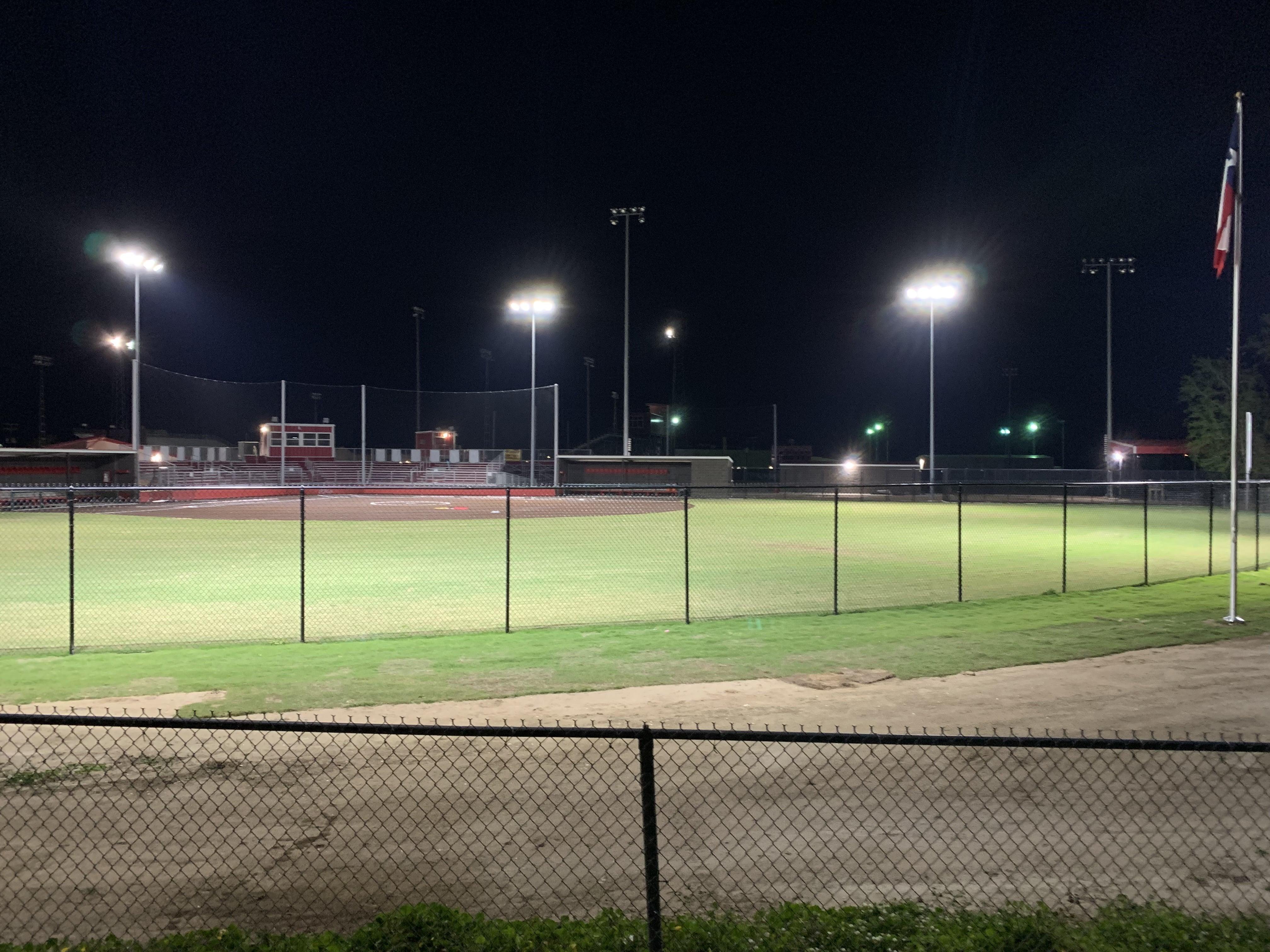 Sample of LED lighting in sports field